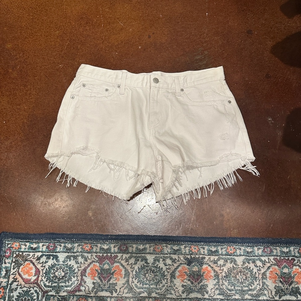 pistola Gigi Low Rise Denim Cutoff Denim Shorts